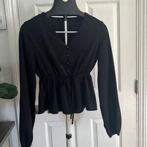 SHEIN black Blouse Size S